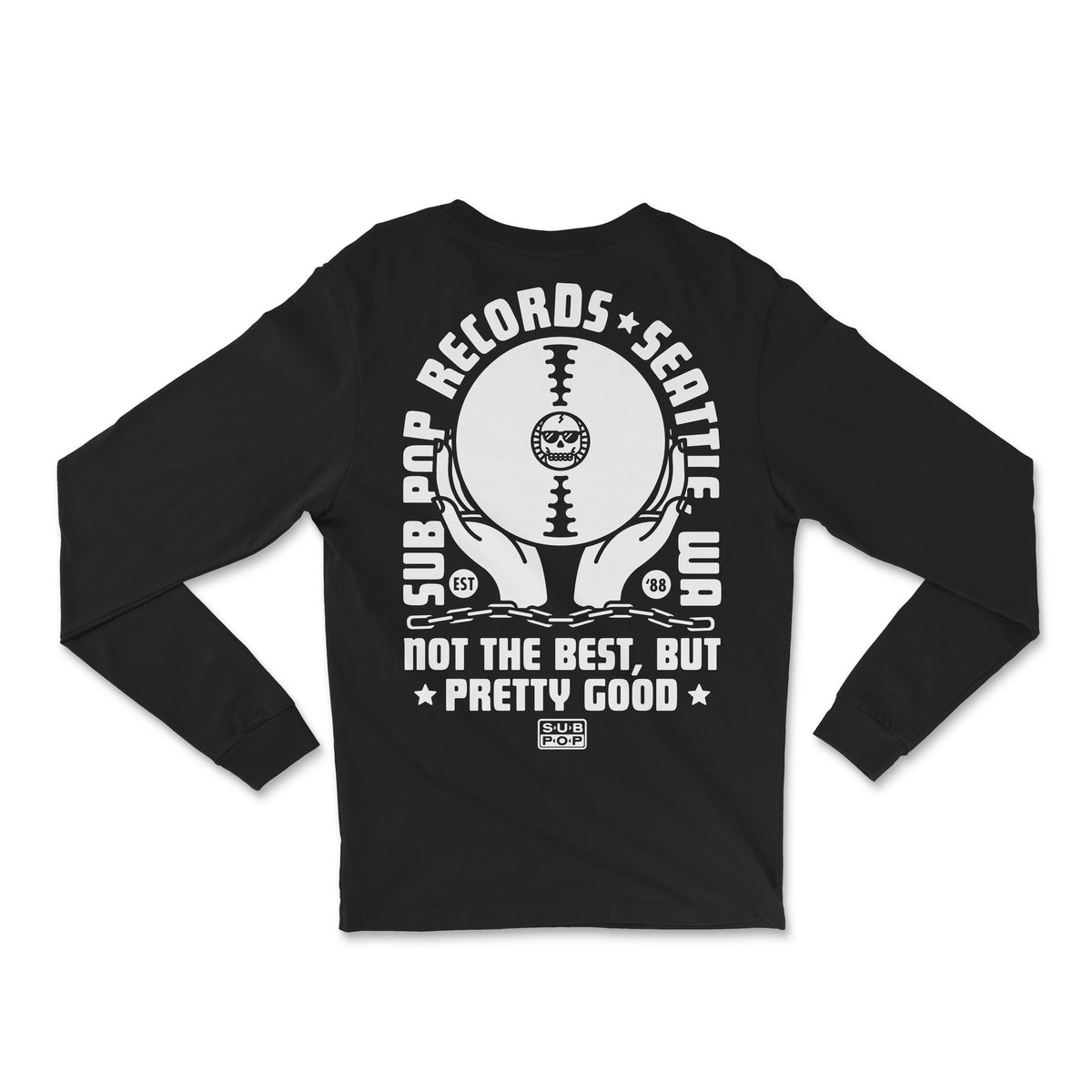 Sub Pop - Not The Best Black w/White Long Sleeve T-Shirt - Sub Pop
