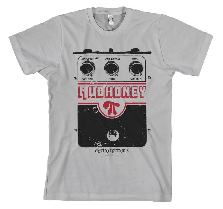 guitar pedal shirt Mudhoney - Big Muff Pedal Silver