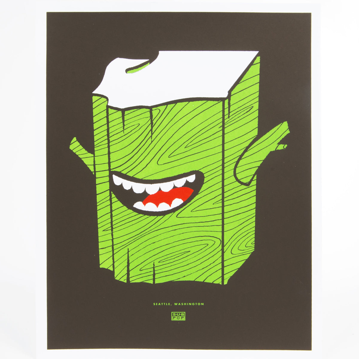 Sub Pop Happy Log Poster Sub Pop Official Store Sub Pop Mega Mart