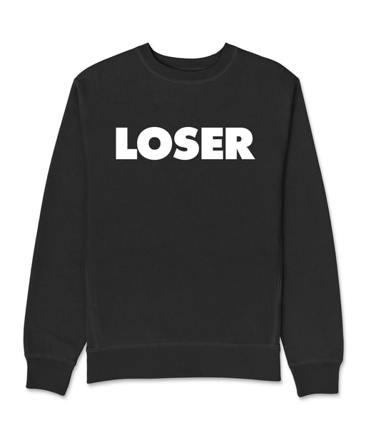Loser Crew Sweatshirt Black w/White