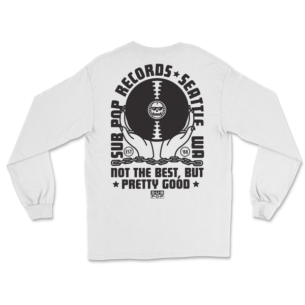 Not The Best White w/Black Long Sleeve T-Shirt