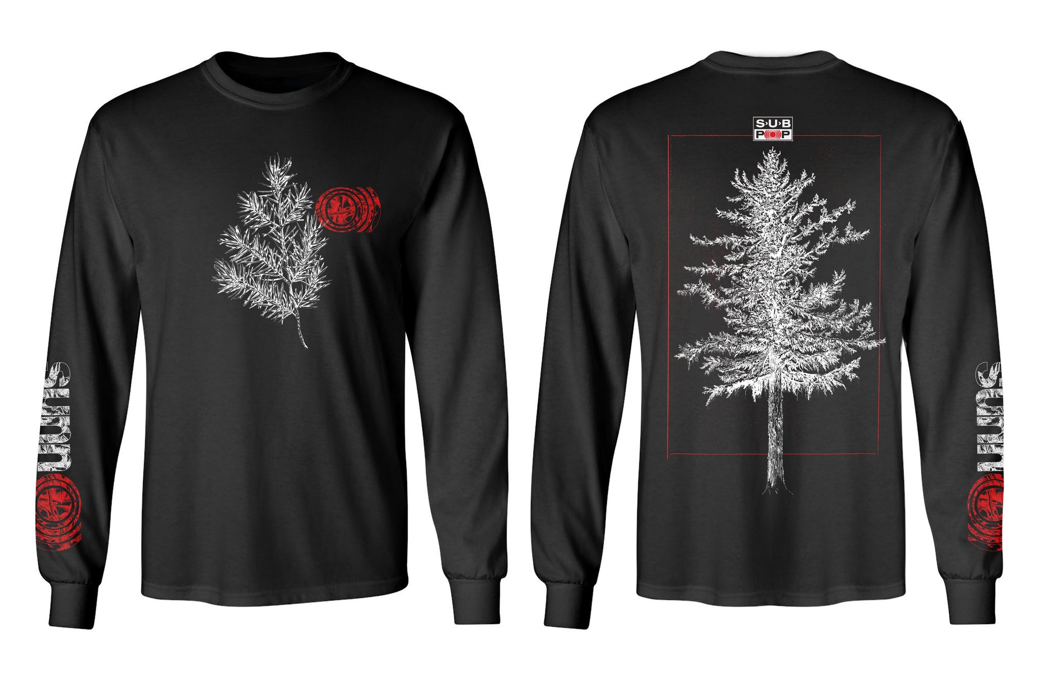 sunn O))) - Elodie's Lodge Black Long Sleeve T-Shirt - Sub Pop