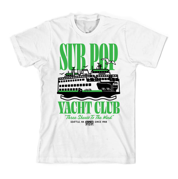 Sub Pop - Yacht Club White T-Shirt - Sub Pop Official Store – Sub