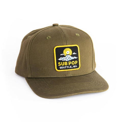 Olive Mountain Snapback Hat