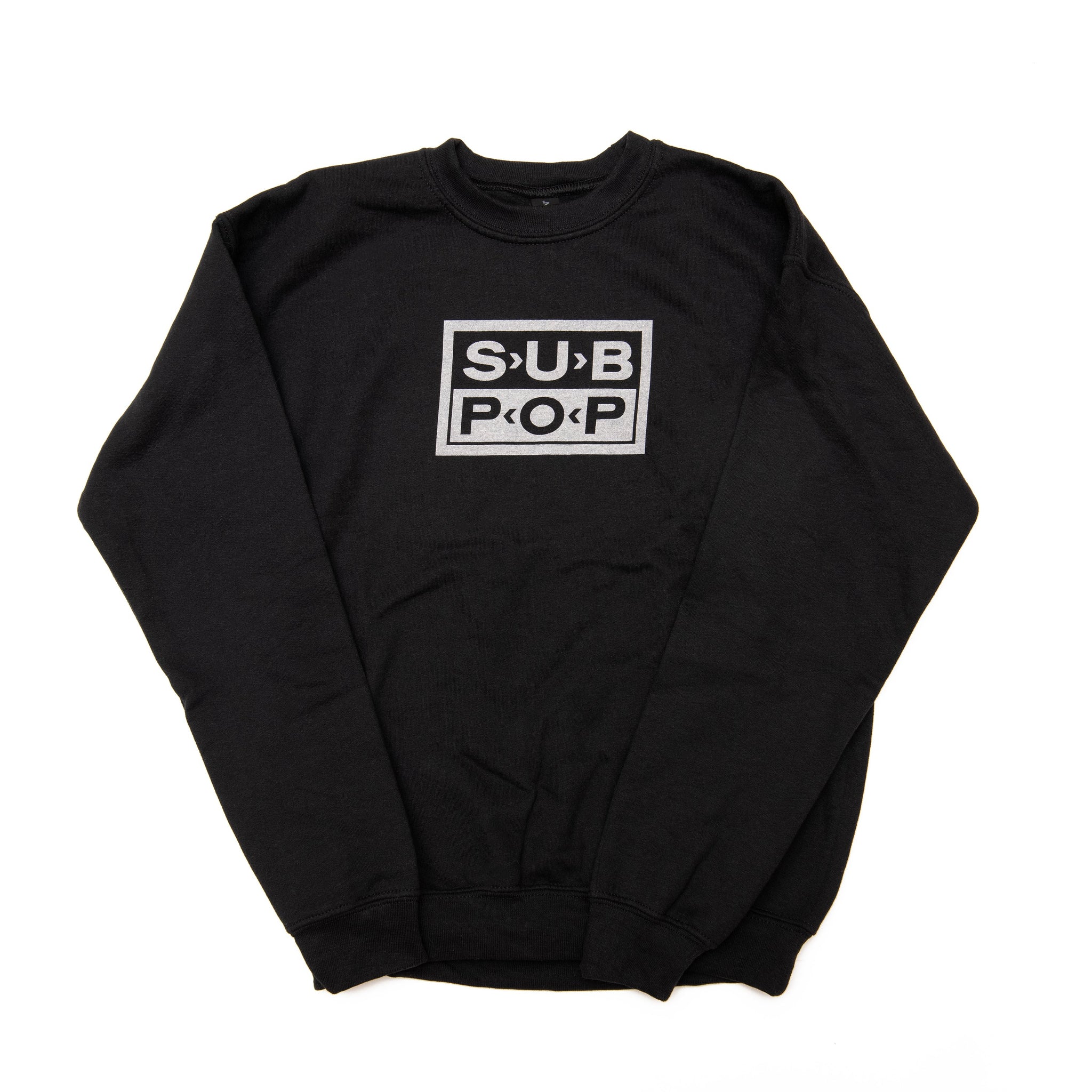 Youth Crew Sweatshirt Logo Black w/Light Grey