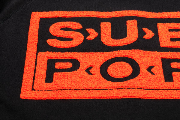 Sub Fuzz Sweatshirt Black w/Autumn Orange
