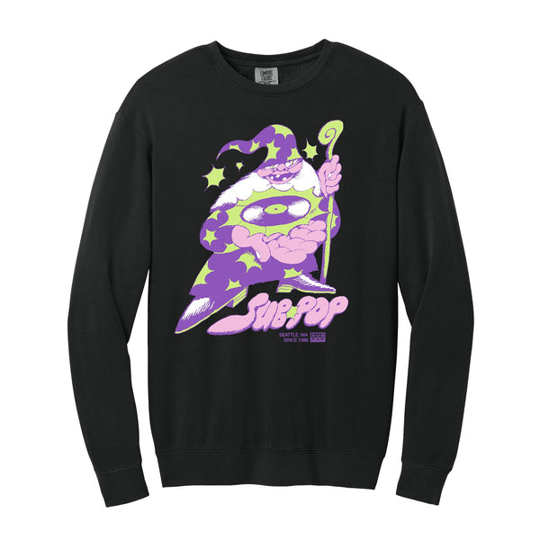 Wizzy Starman Crew Sweatshirt Black – Sub Pop Mega Mart