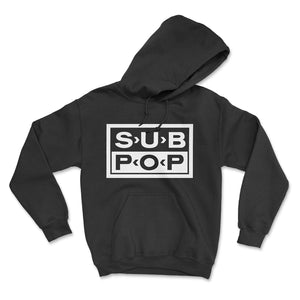 Sub Pop Logo Black Pullover Hoodie Sweatshirt
