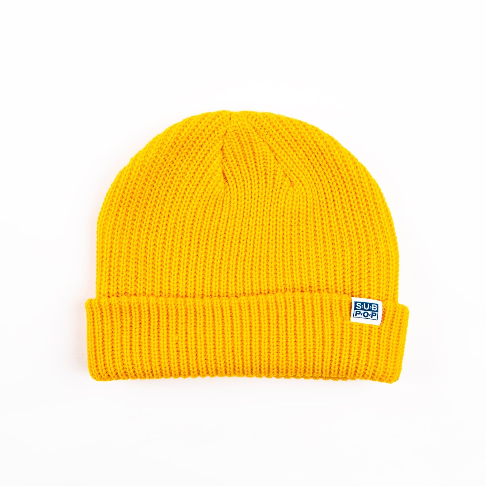Wide Cable Knit Hat Gold