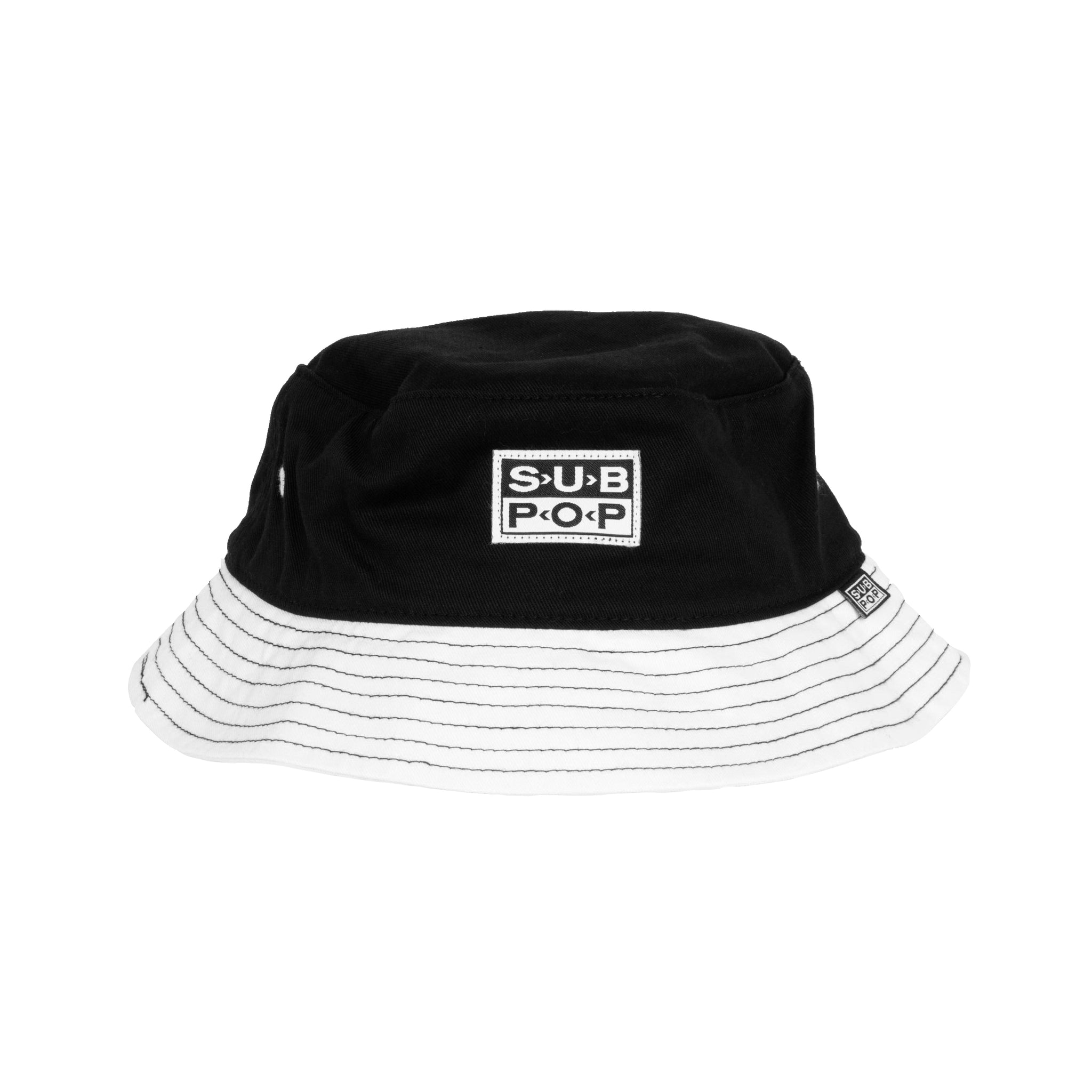 Black w/White Brim Logo Bucket Hat