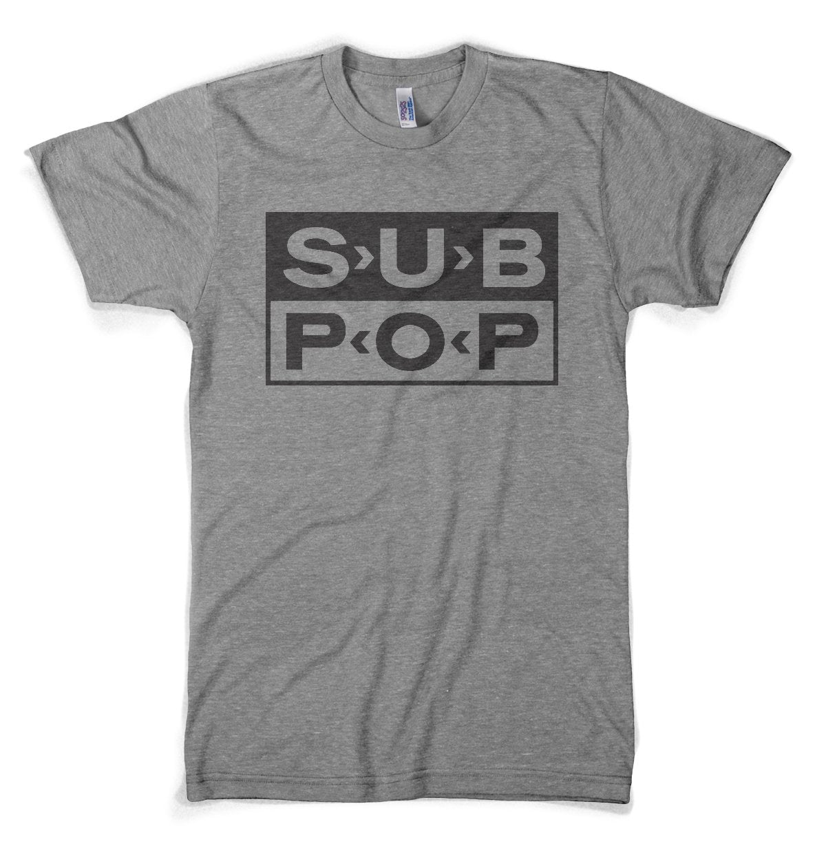 Sub Pop Logo Athletic Grey w/ Black Shirt