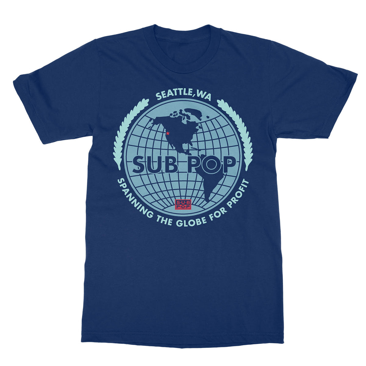 Sub Pop - Spanning the Globe T-Shirt - Sub Pop Official Store – Sub Pop ...