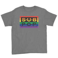 Youth Rainbow Logo Grey T-Shirt